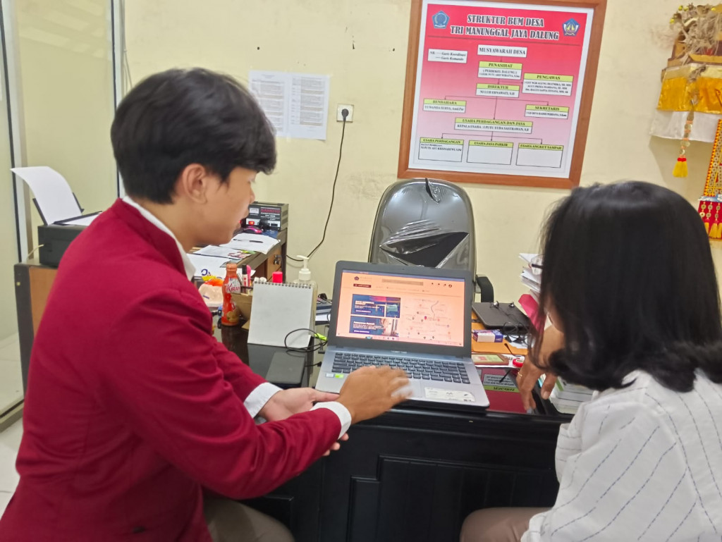 Inovasi dan Usulan Mahasiswa KP Pemanfaatan IT Penunjang Kegiatan BumDesa Tri Manunggal Jaya Desa Dalung